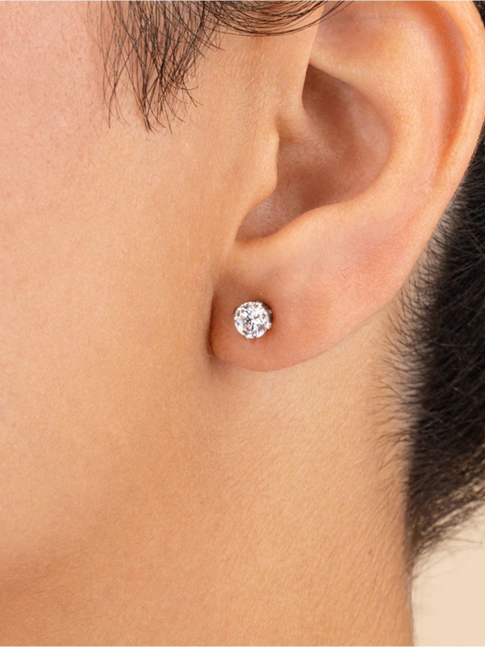 Sterling Forever 5mm CZ stud earrings Sterling silver